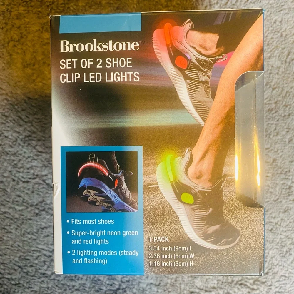 Set Of 2 Shoe Clip LED Lights Super Bright Running Lights For Shoes